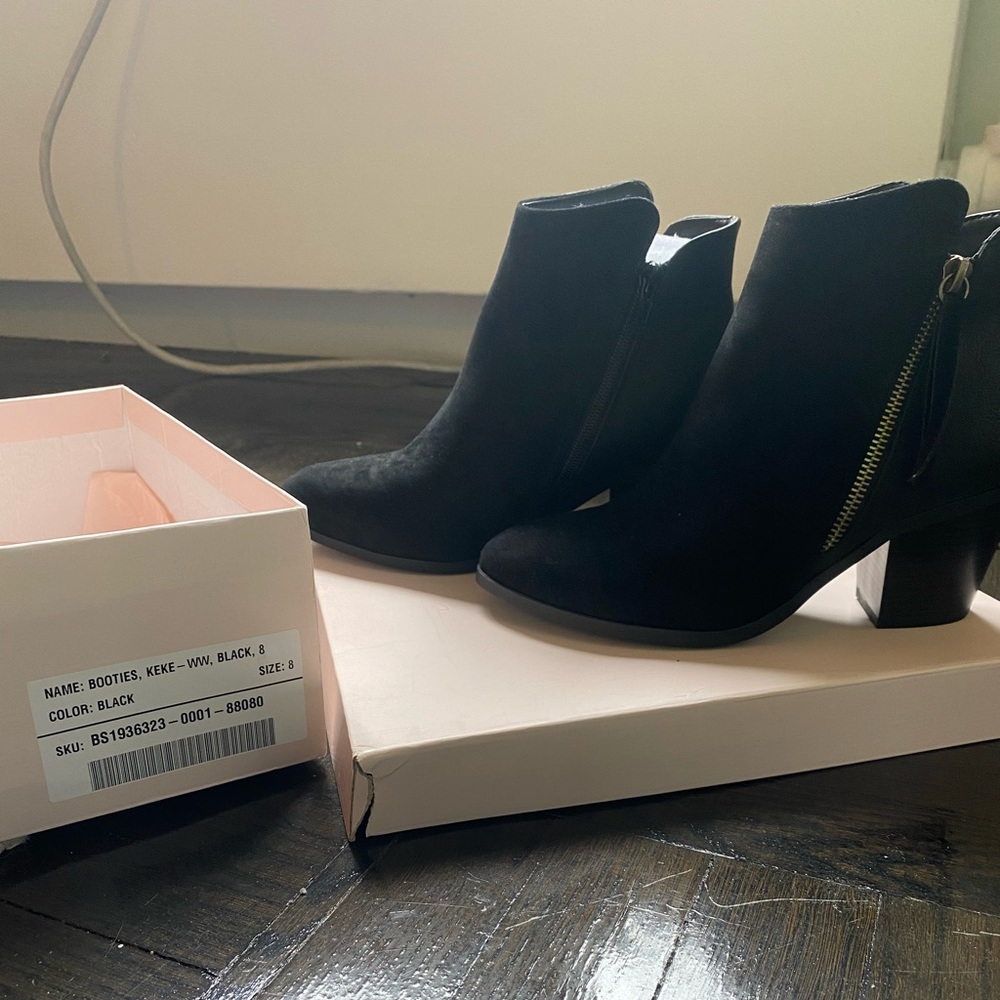 BRAND NEW - Black Booties.